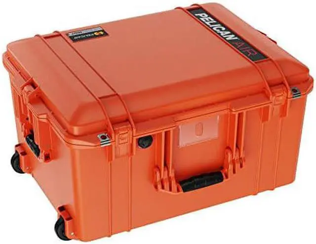 Main image of Pelican Air 1607 Case with Foam (2020 Edition with Push Button Latches) - Orange, 016070-0001-150