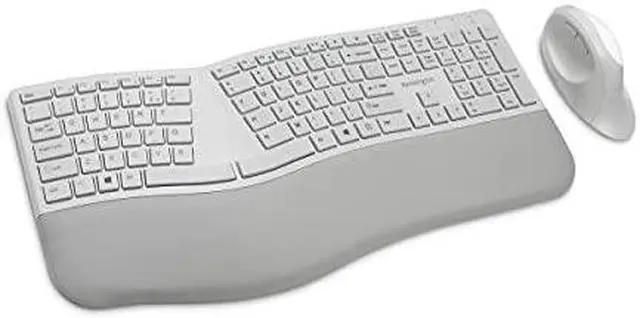 Alt view image 13 of 20 - Kensington Pro Fit K75407US Gray 2.4 GHz and Bluetooth Ergonomic Keyboard and Mouse