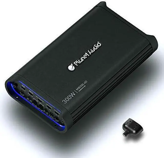 Alt view image 11 of 11 - PLANET AUDIO MB300.4D Planet Audio Mini Bang Series Amplifier 1200 Watts Max Four Channel Digital