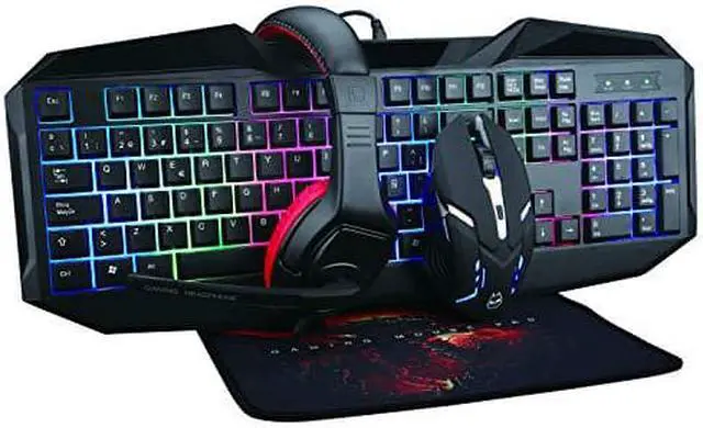 Alt view image 13 of 20 - Supersonic SC-440GK LED Gaming Mechanical Keyboard with Mouse and Headset