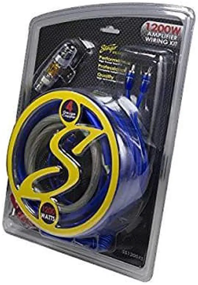 Alt view image 9 of 11 - Stinger SS1200XS 4GA Copper 1200W Complete Wiring Kit