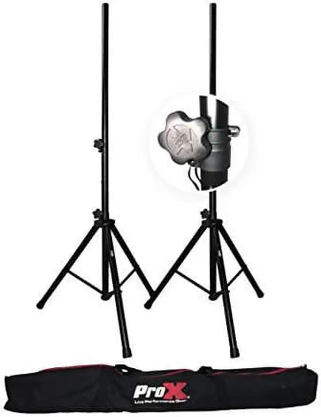 Main image of ProX T-SS18P Heavy Duty Speaker Tripod Stands with Bag, 6 (44-72"), 2-Pack