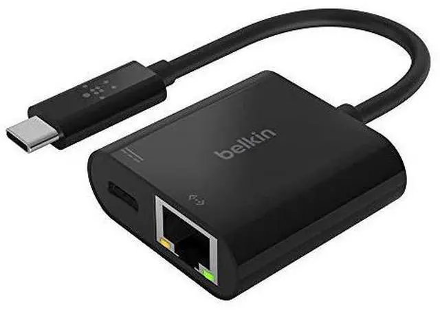 Alt view image 8 of 17 - Belkin - USB-C Network Adapter - Black (INC001BTBK)