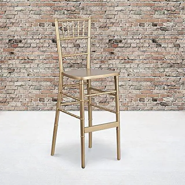 Alt view image 5 of 15 - Flash Furniture HERCULES Series Gold Wood Chiavari Barstool