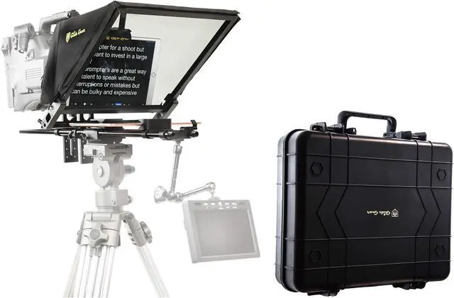 Main image of glide gear TMP 750 17 Professional Video camera Tablet Teleprompter 7030 Beam Splitting glass with Hard Protective carry case