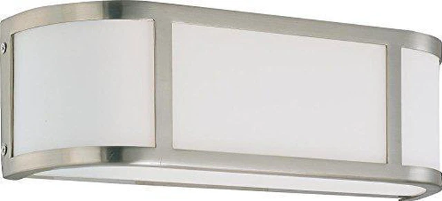 Main image of NUVO 60/2871 Two Light Wall Sconce Vanity, Brushed Nickel