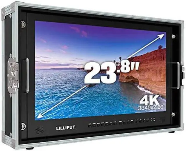 Alt view image 3 of 3 - LILLIPUT BM230-4K 28" 4K 3840×2160 Ultra-HD resolution, 1000:1 Contrast Ratio, 25ms Response Time with Carry-on Metal case 3G-SDI, HDMI, VGA, AV input by VIVITEQ
