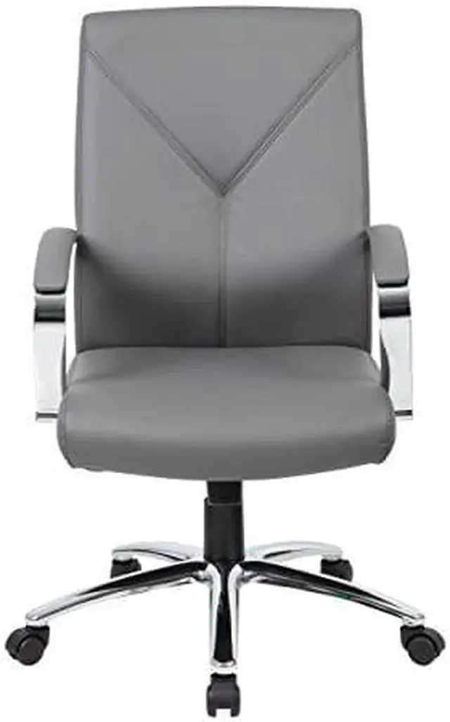 Alt view image 2 of 3 - Norstar B10101-GY LeatherPlus Executive Chair - Gray