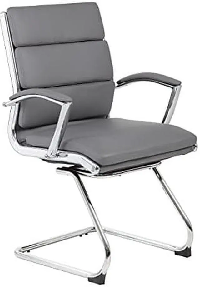 Alt view image 2 of 2 - Boss Executive CaressoftPlus Chair with Metal Chrome Finish - Guest Chair