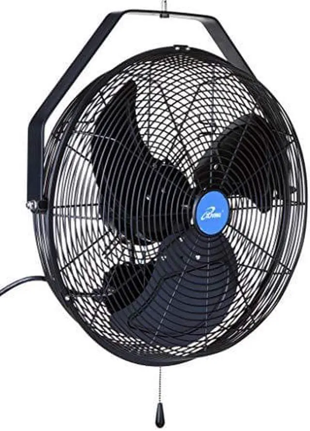 Alt view image 13 of 13 - iLIVING 18-Inch Wall Mounted Variable Speed Indoor/Outdoor Weatherproof Fan, 6360 CFM, Black