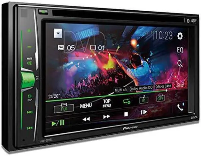Alt view image 12 of 12 - Pioneer AVH-200EX Multimedia DVD Receiver with 6.2" WVGA Display, and Built-in Bluetooth