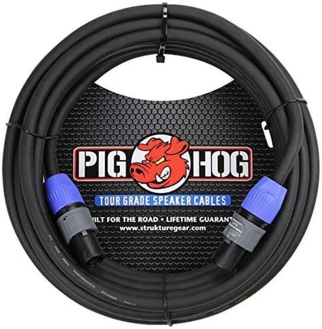 Alt view image 4 of 5 - Pig Hog 100-Foot Speaker Cable, Speakon To Speakon