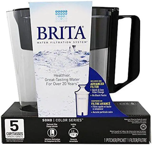 Main image of Brita Soho Black Pitcher Water Filtration System