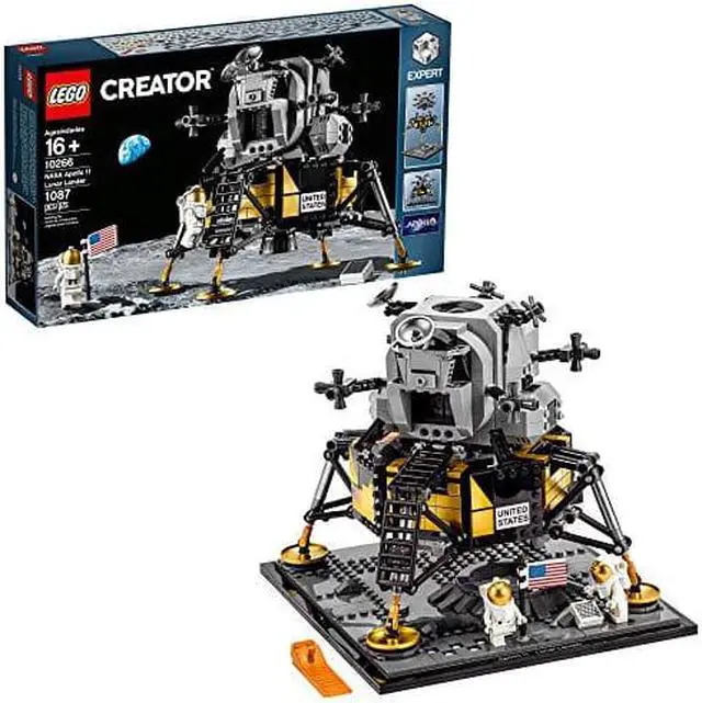 Alt view image 17 of 17 - LEGO Creator Expert NASA Apollo 11 Lunar Lander 10266 Building Kit, New 2020 (1,087 Pieces)
