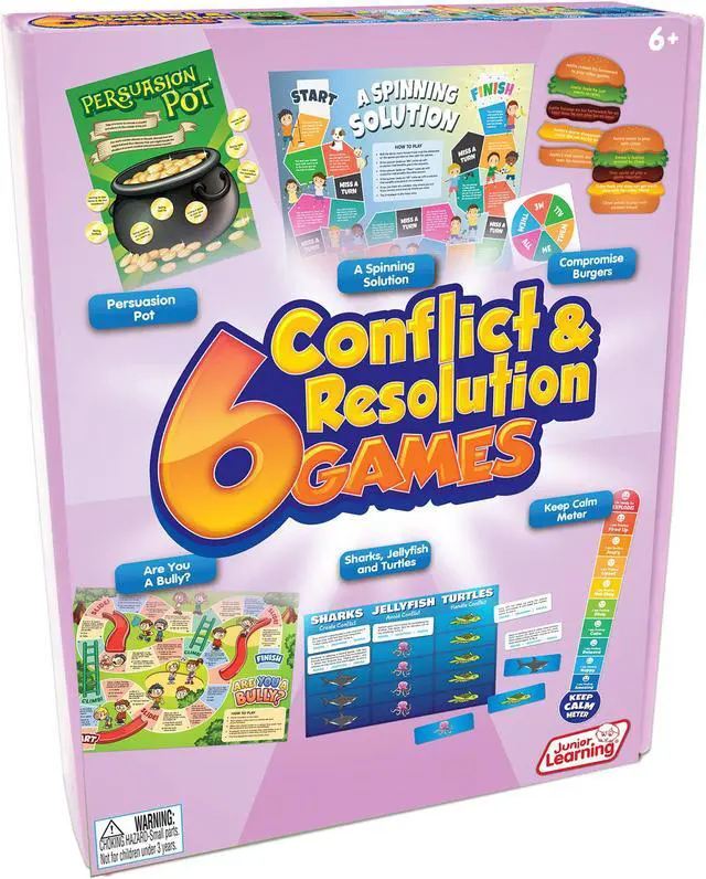 Alt view image 7 of 7 - Junior Learning 6 Conflict & Resolution Games (JRL415)
