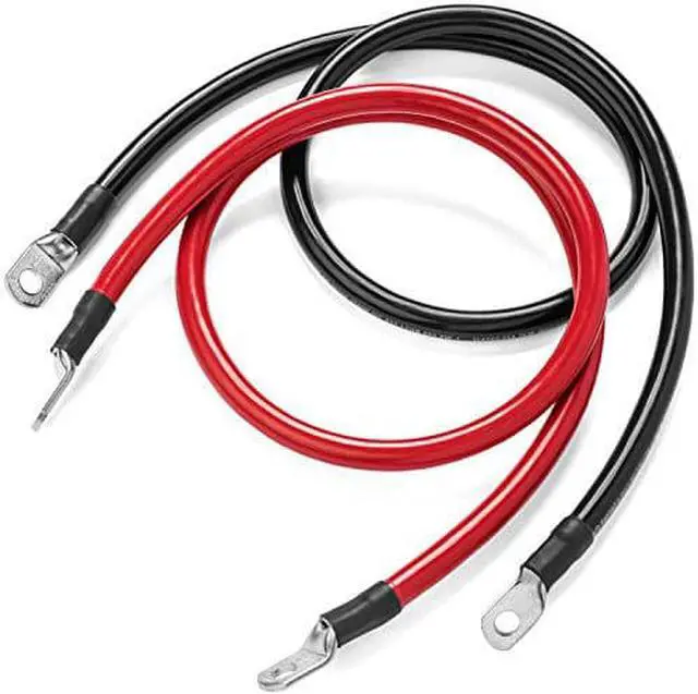 Alt view image 3 of 3 - SPARTAN POWER SP-2FT4CBL56 2 foot 4 AWG Battery Cable Set with 5/16" Ring