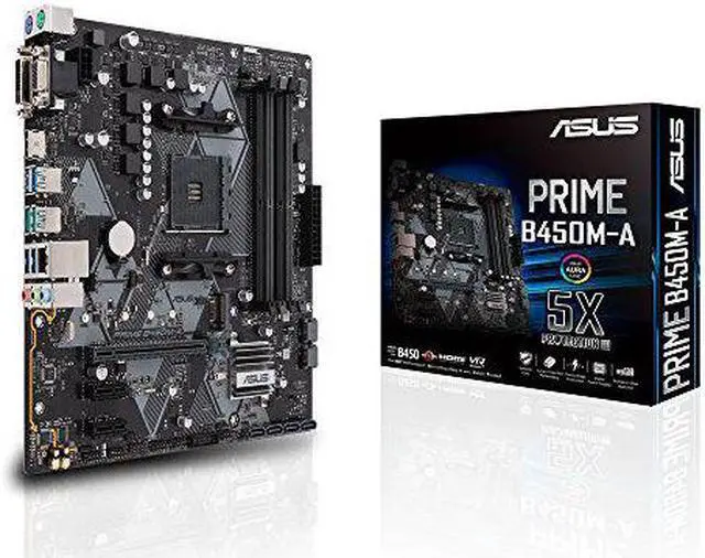 Alt view image 12 of 12 - ASUS PRIME B450M-A AM4 AMD B450 USB 3.1 HDMI Micro ATX AMD Motherboard