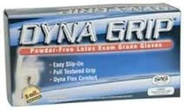 Alt view image 2 of 2 - SAS Safety 650-1004 Dyna Grip PF Latex Gloves Box of 100 X-Large