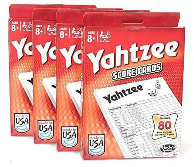 Alt view image 8 of 8 - Yahtzee 80 Score Cards