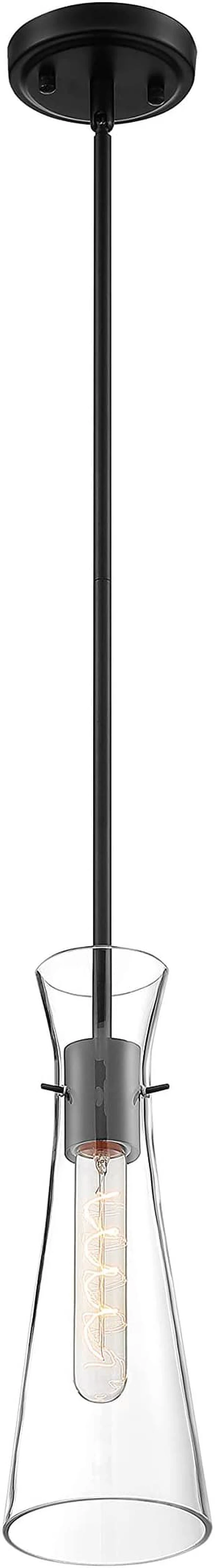 Main image of Nuvo 606878 Bahari 1 Light Mini Pendant Fixture,Black