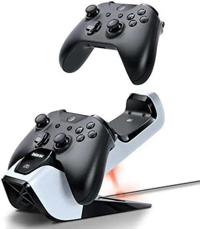 Alt view image 14 of 14 - Bionik Power Stand Controllers Charger Dock with 2 Rechargeable Batteries for Xbox One