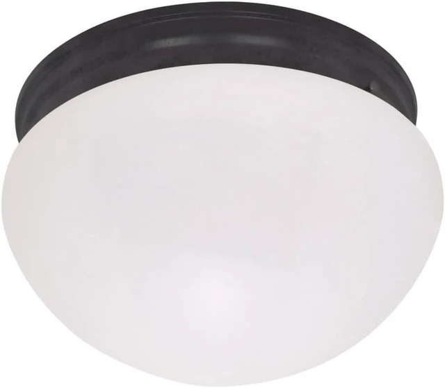 Main image of Nuvo Lighting 602645 Two Light Large Mushroom Flush Mount ceiling Fixture with Frosted glass Shade