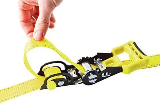 Alt view image 5 of 5 - ERICKSON 31425 Cargo Strap,Yellow,660 lb. Load Limit