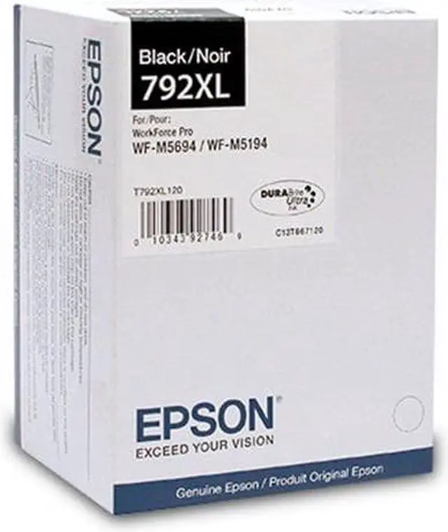 Alt view image 4 of 4 - EPSON PRINT T792XL120 T792 HIGH CAPACITY BLACK INK CARTRIDGE
