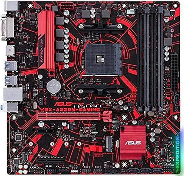 Alt view image 11 of 11 - ASUS AMD EX-A320M-GAMING Socket AM4 DDR4 Micro ATX Motherboard (90MB0VG0-M0EAYM)