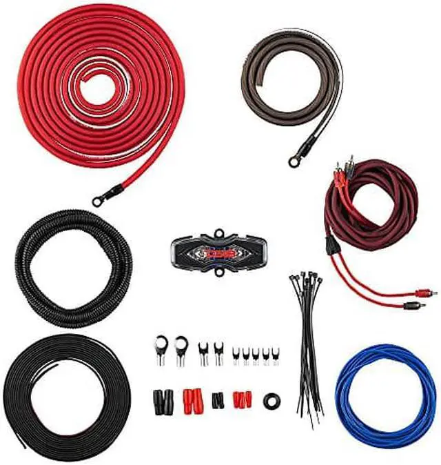 Alt view image 11 of 11 - DS18 AMPKIT4 4 Gauge 4 AWG Wire Complete Amplifier Installation Kit