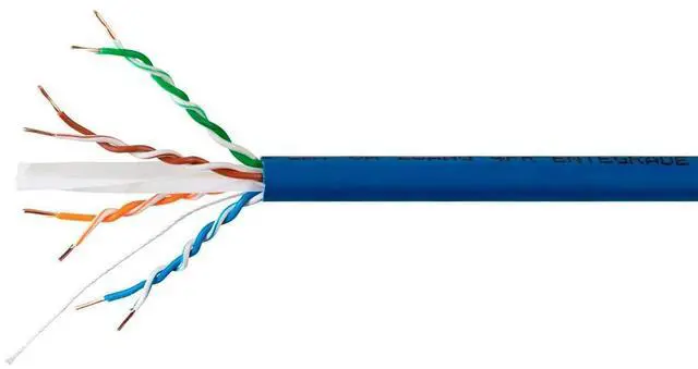 Alt view image 3 of 8 - Monoprice Cat6A Plus Bulk Ethernet Network Cable - 1000 feet - Blue, Bare Copper, 650MHz, UTP, Solid, Riser-Rated (CMR), 23AWG, 10G - Entegrade Series
