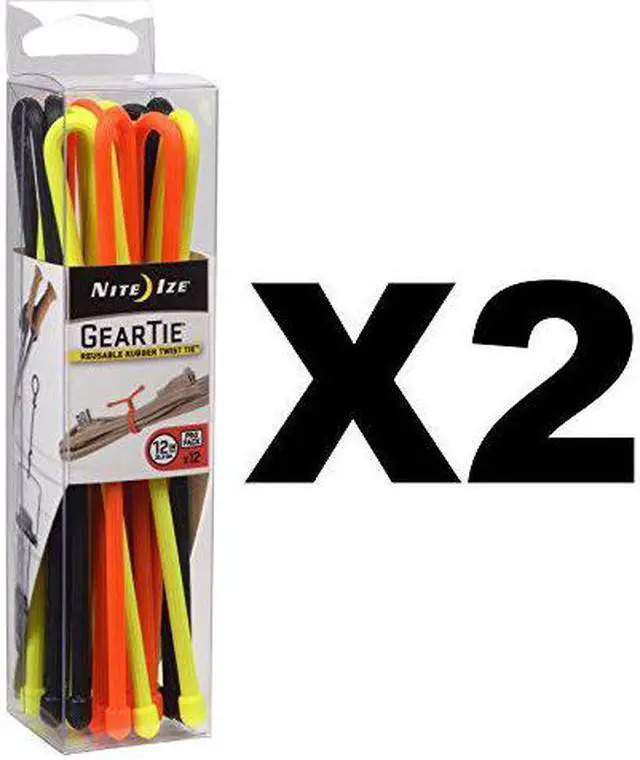 Alt view image 2 of 4 - Nite Ize Gear Tie ProPack 12" Assorted 12 Pack GTPP12-A1-R8