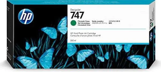 Alt view image 4 of 6 - HP 747 300-ml Chromatic Green DesignJet Ink Cartridge, P2V84A