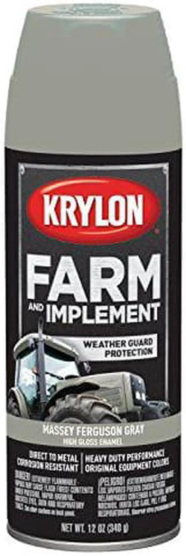 Main image of Krylon 1938 Farm & Implement Paints Massey Ferguson Gray 12 oz.