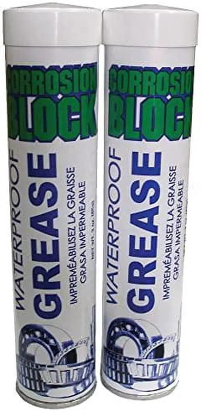 Alt view image 6 of 6 - Corrosion Block High Performance Waterproof Grease - (2) 3oz Cartridges - Non-Hazmat, Non-Flammable & Non-Toxic
