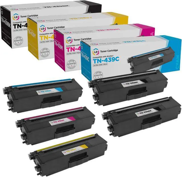 Main image of LD Products compatible Toner cartridge Replacement for Brother TN439 Ultra High Yield (2 Black, 1 cyan, 1 Magenta, 1 Yellow, 5-Pack)