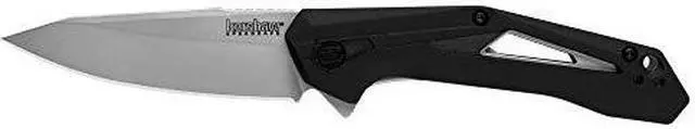 Alt view image 3 of 3 - Kershaw 1385 Airlock Linerlock Assisted Open Black Folding Pocket Folder Knife