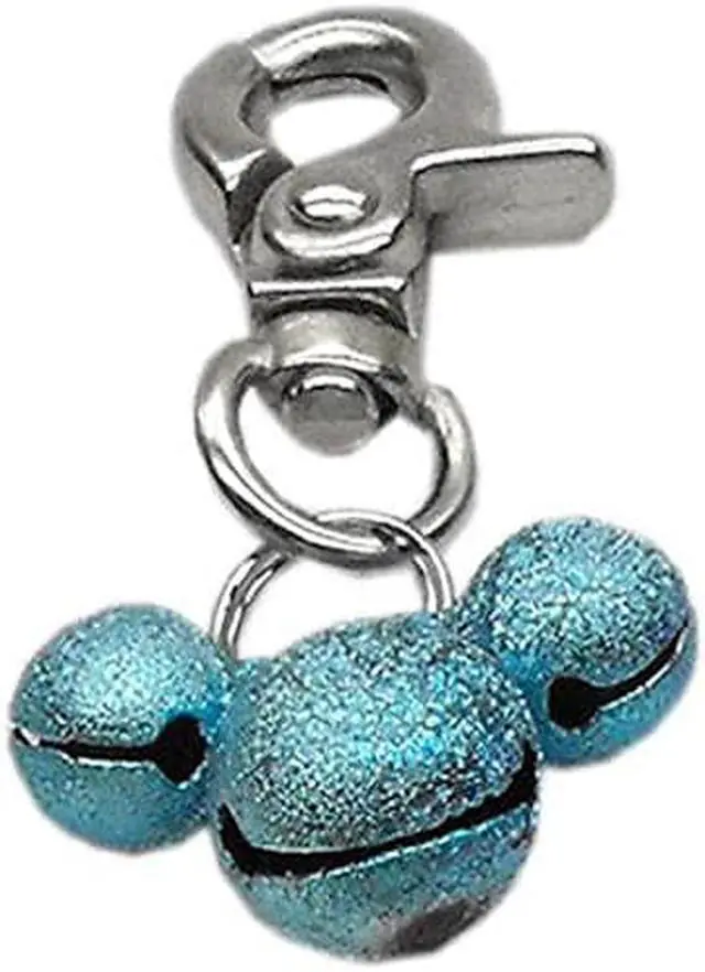 Main image of Mirage Pet Products Lobster Claw Bell Charm for Pets, Aqua