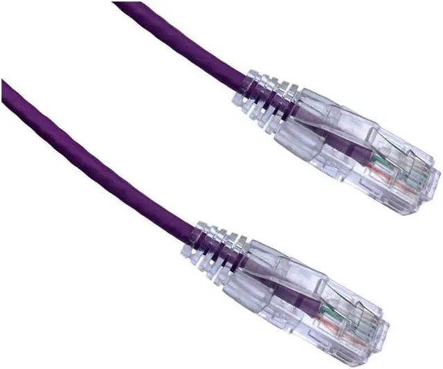 Alt view image 5 of 5 - Axiom C6BFSB-P2-AX 2Ft Cat6 Bendnflex Ultra-Thin Snagless Patch Cable 550Mhz (Purple)