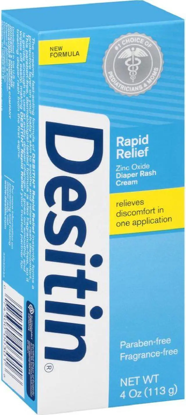 Alt view image 8 of 9 - Desitin Rapid Relief Diaper Rash Cream - 4 oz