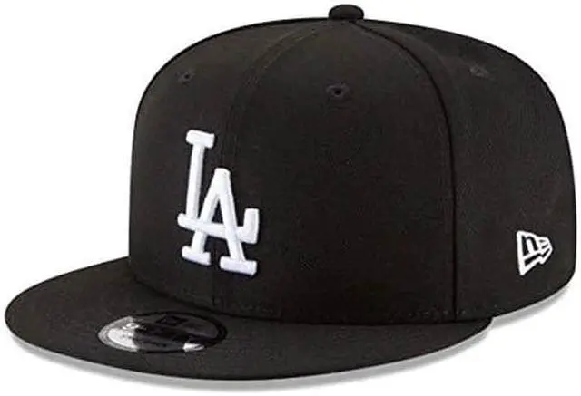 Main image of New Era 950 Los Angeles Dodgers Basic Snapback Hat (Black/White) Mens Cap