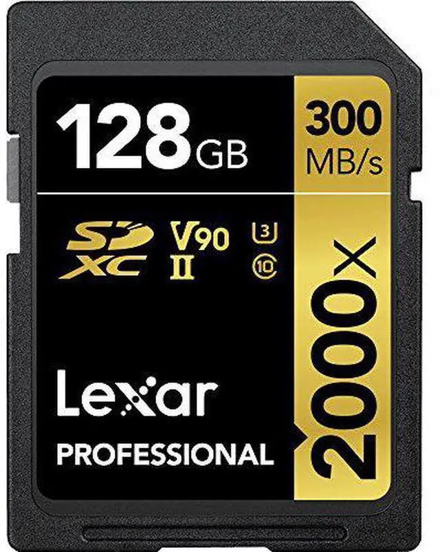Alt view image 12 of 19 - Lexar Professional SDXC Memory Card 2000x 128GB Class 10 UHSII U3 WO Reader