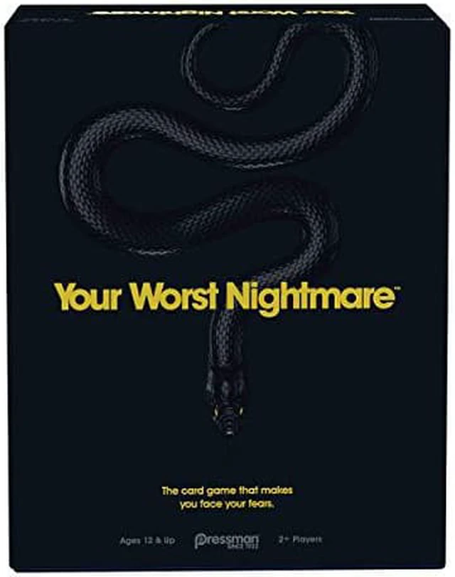 Main image of Pressman Your Worst Nightmare The Card Game That Makes You Face Your Fears, Black