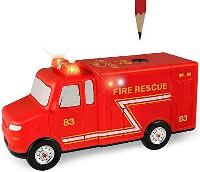 Main image of blinkee LED Fire Rescue Truck Electric Pencil Sharpener