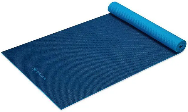 Main image of Yoga Mat, Solid Color Non-Slip, 6mm XL (Navy/Blue) | Solid Color Non-Slip | 5mm PVC Cushion