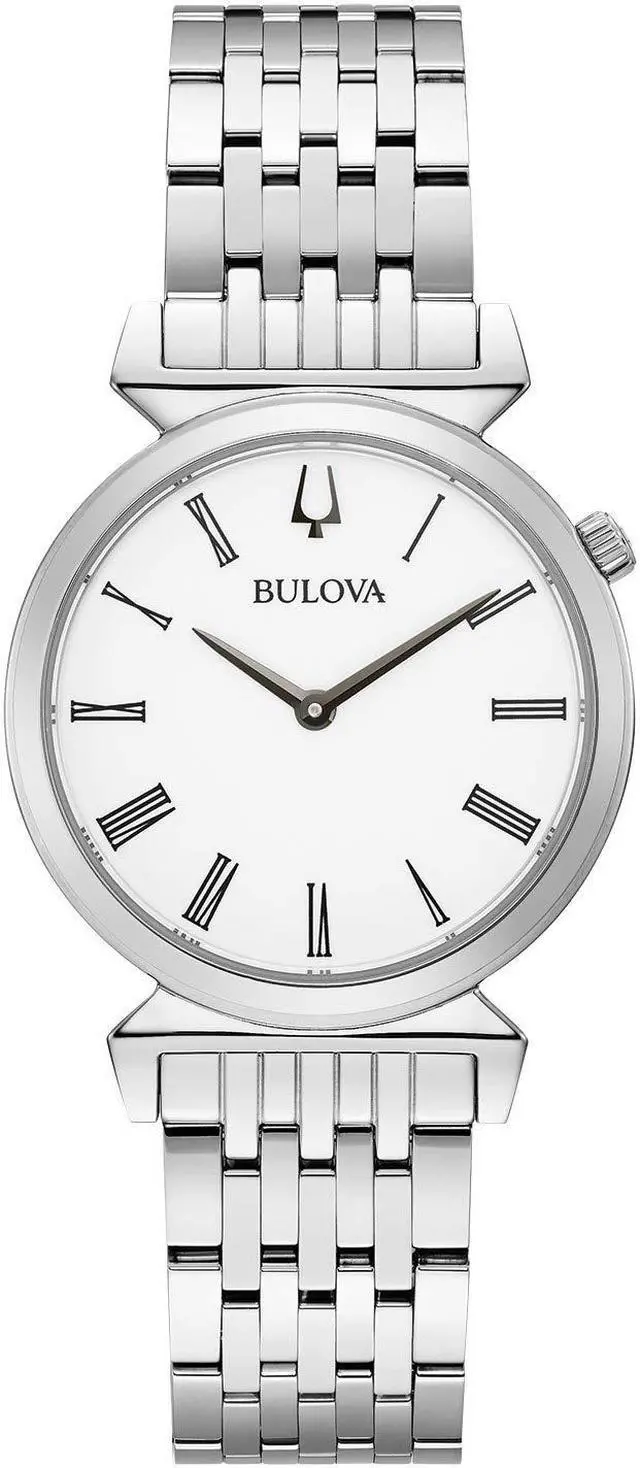 Alt view image 4 of 6 - Bulova Regatta Ladies White Dial Stainless Steel Quartz Watch 96L275