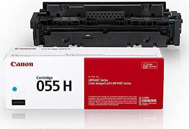 Alt view image 10 of 11 - Canon 3019c001 (055h) High-Yield Toner, 5,900 Page-Yield, Cyan 3019C001