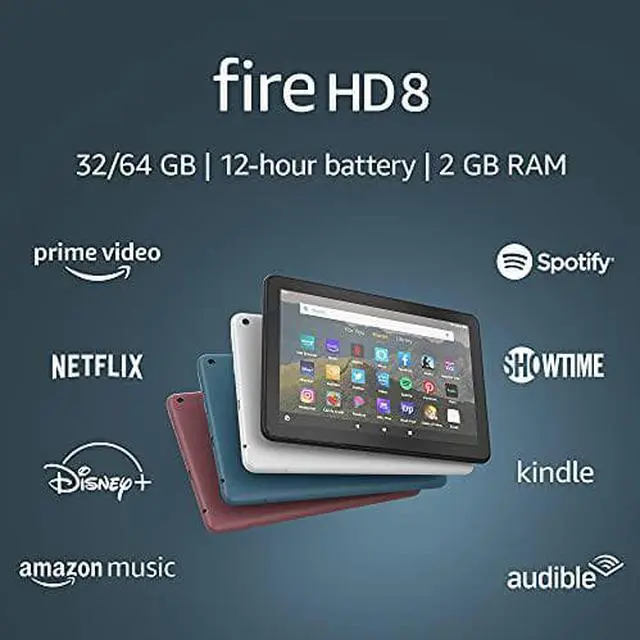 Alt view image 7 of 7 - Amazon Fire HD 8 10th Generation 8" Tablet 32GB - Plum