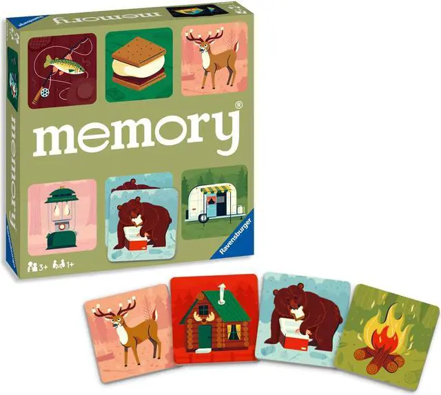 Main image of Great Outdoors Memory Game | Fun & Fast Camping Matching Game | Ideal for Boys & Girls, Ages 3 & Up | Builds Focus, Memory & Matching Skills - 20359