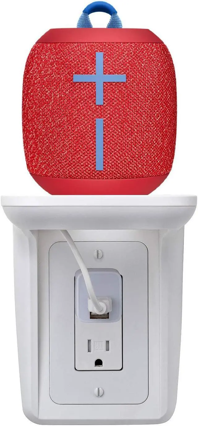 Alt view image 8 of 8 - Ultimate Ears WONDERBOOM 2 Portable Speaker with Wall Shelf and Wall Plug